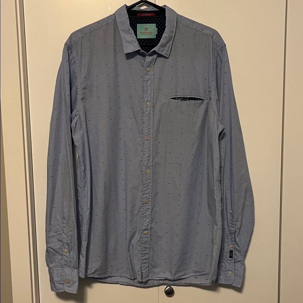 Scotch & Soda Blue Patterned Shirt